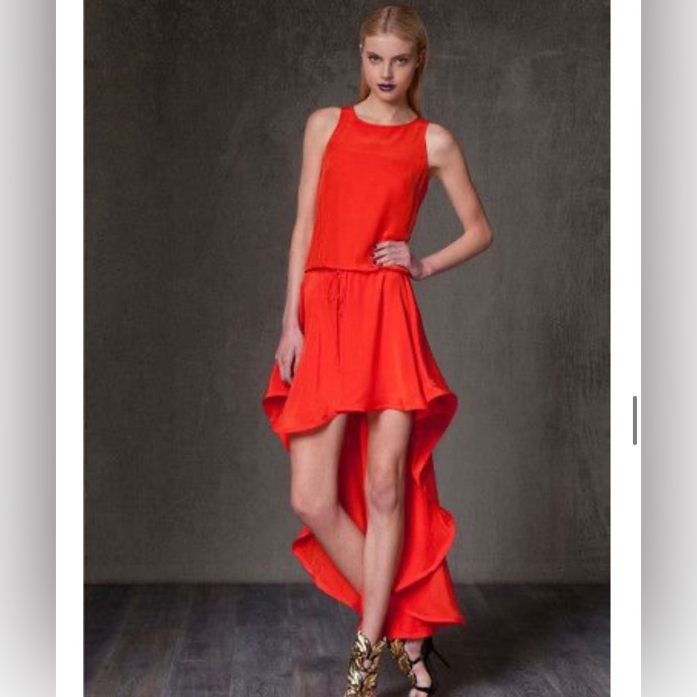 Alexis high low tank dress
